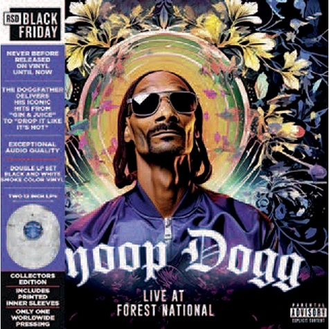 Snoop Dogg - Live At Forest National 2005 - Black Friday Record Store Day 2024 Greengrey Smoke Vinyl Edition