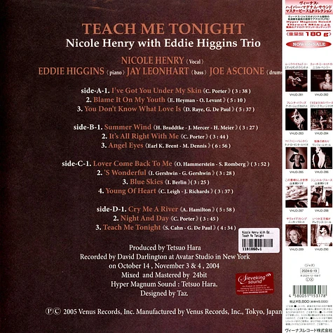 Nicole Henry With Eddie Higgins Trio - Teach Me Tonight