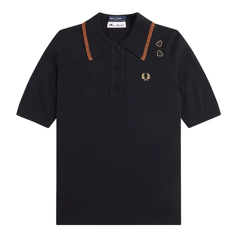 Fred Perry x Amy Winehouse Foundation - Metallic Tipped Knitted Shirt