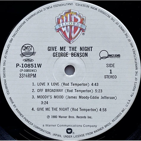 George Benson - Give Me The Night