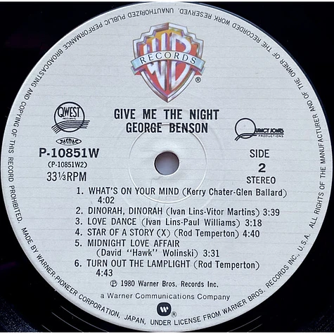 George Benson - Give Me The Night