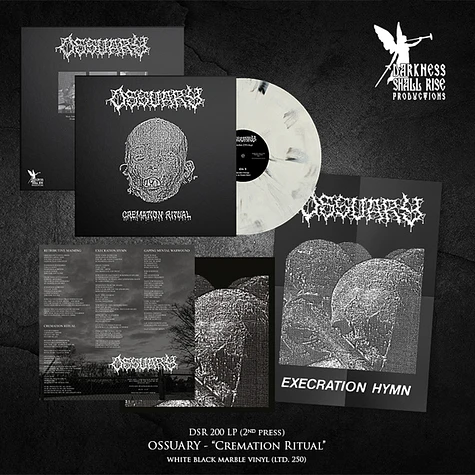 Ossuary - Cremation Ritual Whiteblack Marble Vinyl Edition