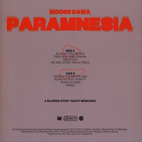 Moose Dawa - Paramnesia