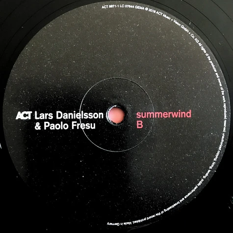 Lars Danielsson - Paolo Fresu - Summerwind