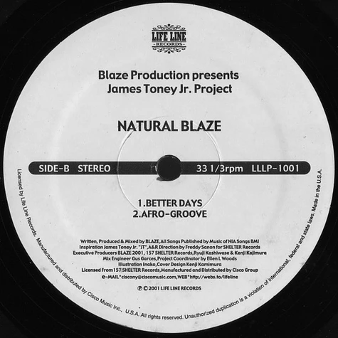 Blaze Presents James Toney Jr. Project - Natural Blaze