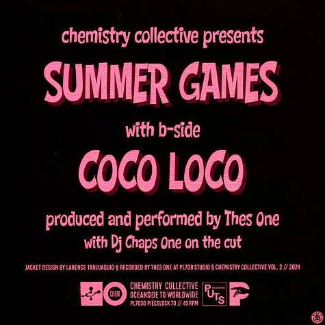 Thes One - Summer Games / Coco Loco Pink Vinyl Edition