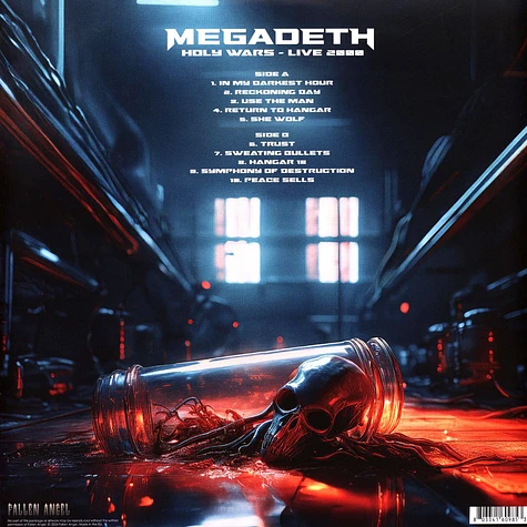 Megadeth - Holy Wars - Live 2000 Red With Black Splatter Vinyl Edition