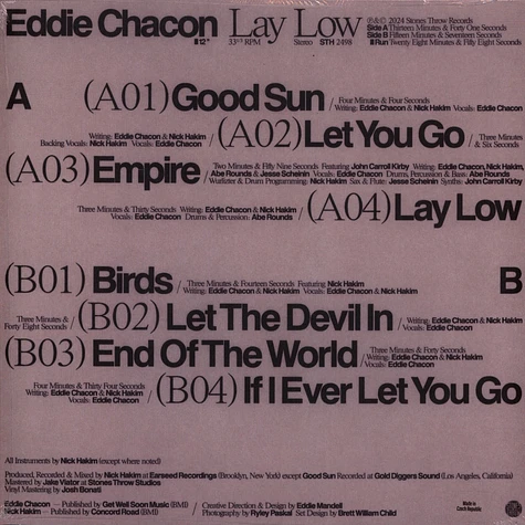 Eddie Chacon - Lay Low Blue Smoke