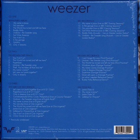 Weezer - Blue 30th Anniversary