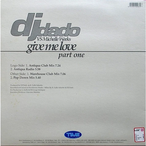 DJ Dado vs Michelle Weeks - Give Me Love (Part 1)