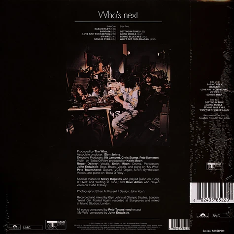 The Who - Who's Next : Life House Half-Speed Mastered Black Vinyl Edition