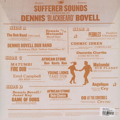 Dennis Bovell - Sufferer Sounds Rare Dubs, Roots & Lovers Rock