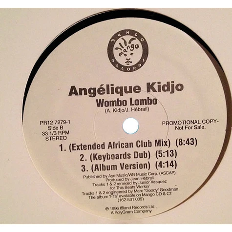 Angelique Kidjo - Wombo Lombo