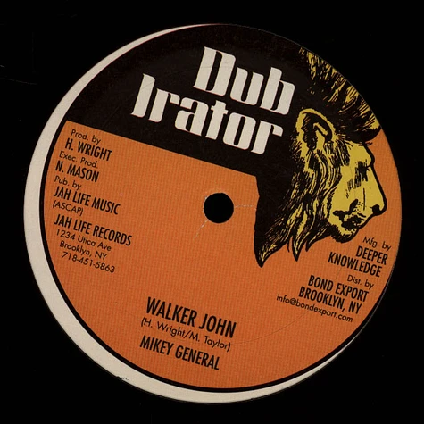 Mikey General - John Walker, Dub / Singer With The Flavor, Dub