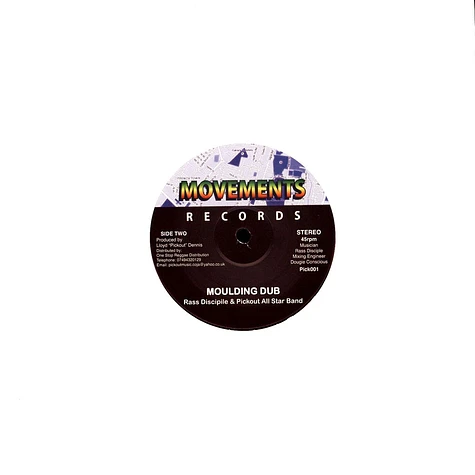 Diggory Kendrick / Ras Disciple & Pickout - Moulding Rock, Dub / Dub, Dub 2