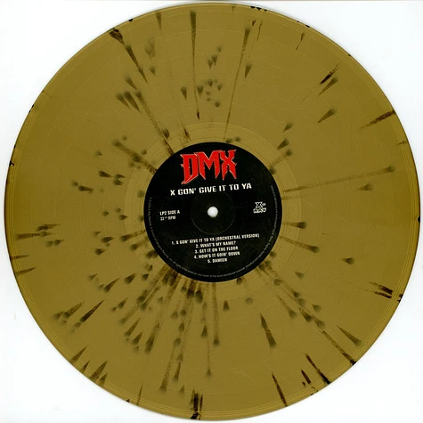 DMX - X Gon' Give It To Ya Gold Black Splatter Vinyl Edition