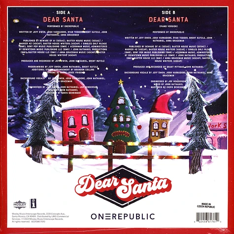 OneRepublic - Dear Santa Limited Edition