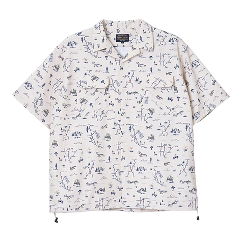 Pendleton - Open Collar Shirt Jacket SS Batik Floral