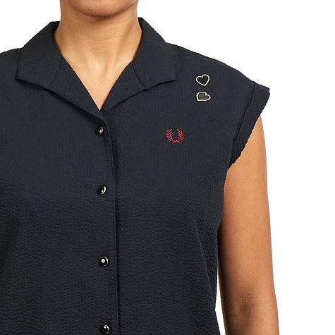 Fred Perry x Amy Winehouse Foundation - Open Collar Shirt Dress