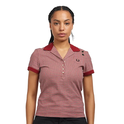 Fred Perry x Amy Winehouse Foundation - Gingham Print Polo Shirt