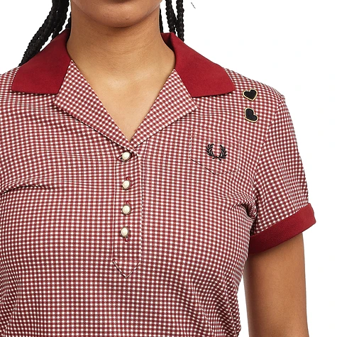 Fred Perry x Amy Winehouse Foundation - Gingham Print Polo Shirt