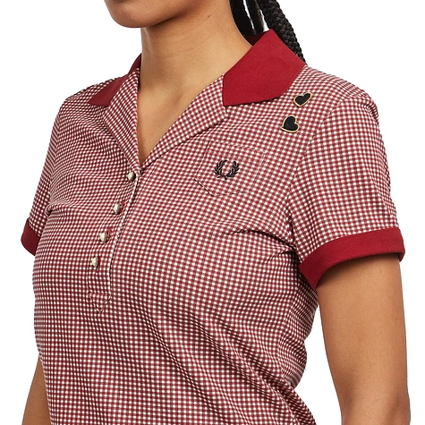 Fred Perry x Amy Winehouse Foundation - Gingham Print Polo Shirt