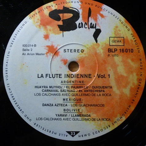 Los Calchakis - La Flute Indienne Vol. 1