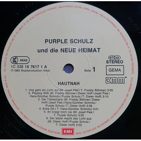 Purple Schulz & Neue Heimat - Hautnah