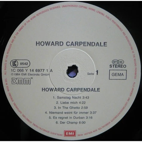 Howard Carpendale - Howard Carpendale