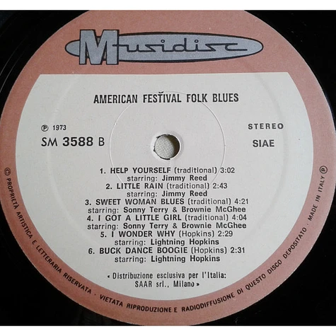 V.A. - American Festival Folk Blues