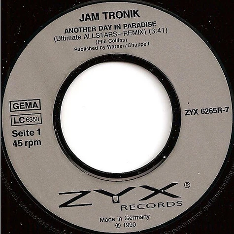 Jam Tronik - Another Day In Paradise (Dance Version - Remix)