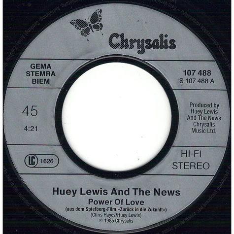 Huey Lewis & The News - The Power Of Love