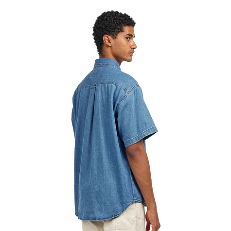 Carhartt WIP - S/S Lucas Shirt (Blue Stone Washed) | HHV