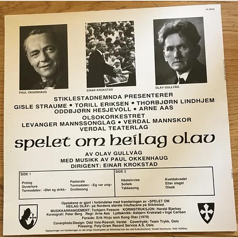 Paul Okkenhaug, Olav Gullvåg - Spelet Om Heilag Olav