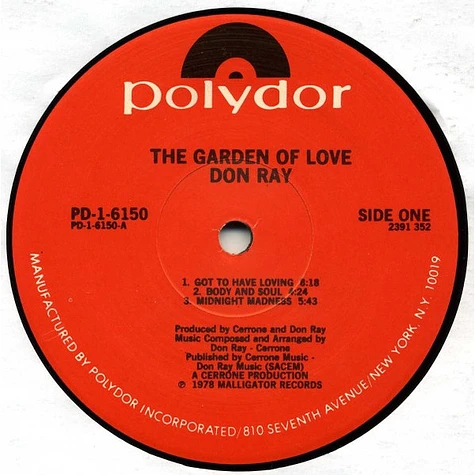 Don Ray - The Garden Of Love