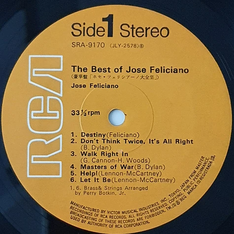 José Feliciano - The Best Of José Feliciano