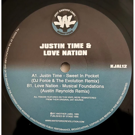 Justin Time / Love Nation - Sweet In Pocket / Musical Foundations (Remixes)