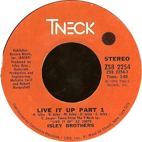 The Isley Brothers - Live It Up