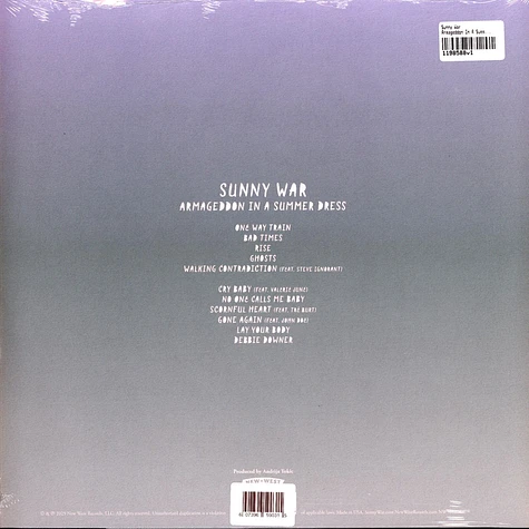 Sunny War - Armageddon In A Summer Dress Indie Exclusive Clear Pink Vinyl Edition