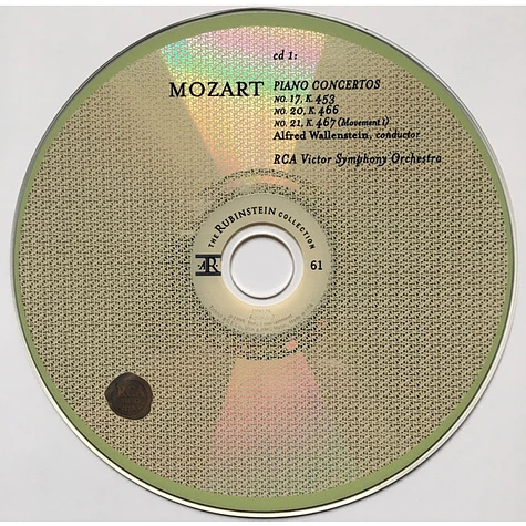 Wolfgang Amadeus Mozart, Arthur Rubinstein - Piano Concertos Nos. 17 (K453), 20 (K466), 21 (K467), 23 (K488), 24 (K491)