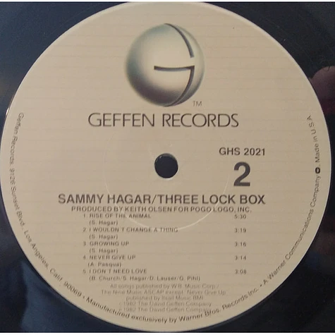 Sammy Hagar - Three Lock Box