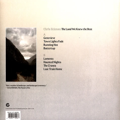 Chris Eckman - The Land We Knew The Best Crystal Clear Vinyl Edition