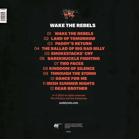 The O'Reillys And The Paddyhats - Wake The Rebels Black Vinyl Edition