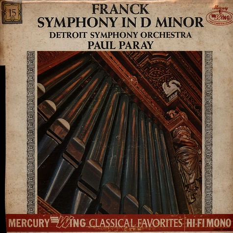 Paul Paray / Detroit Symphony Orchestra / César Franck - Franck Symphony In D Minor