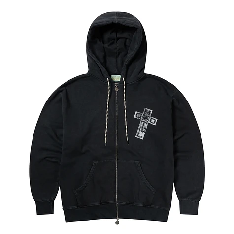 Aries - Faded God Town Zip Through Hoodie