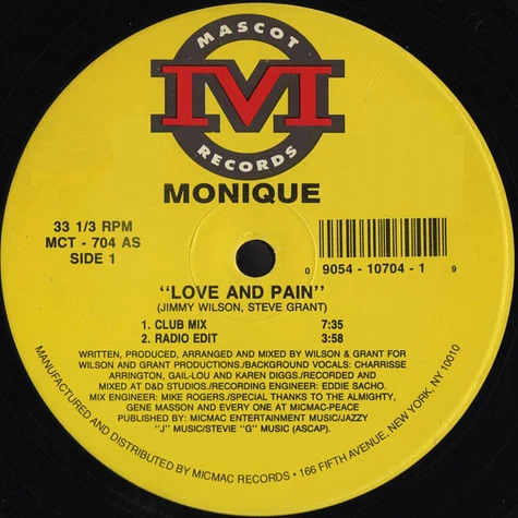 Monique - Love And Pain