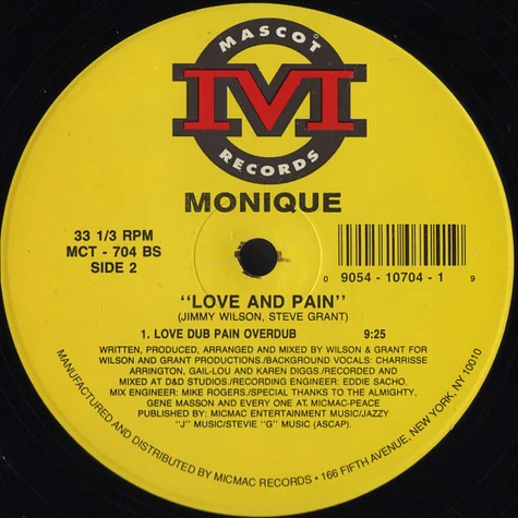 Monique - Love And Pain