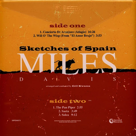 Miles Davis - Sketches Of Spain Yellow Marble Vinyl Edition