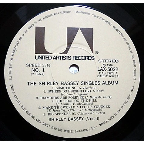 Shirley Bassey - The Shirley Bassey Singles Album