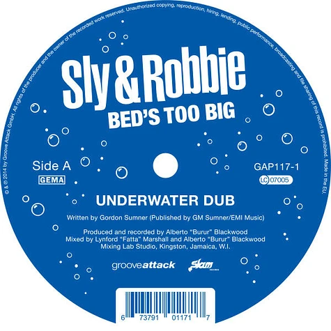 Sly & Robbie - Bed's Too Big